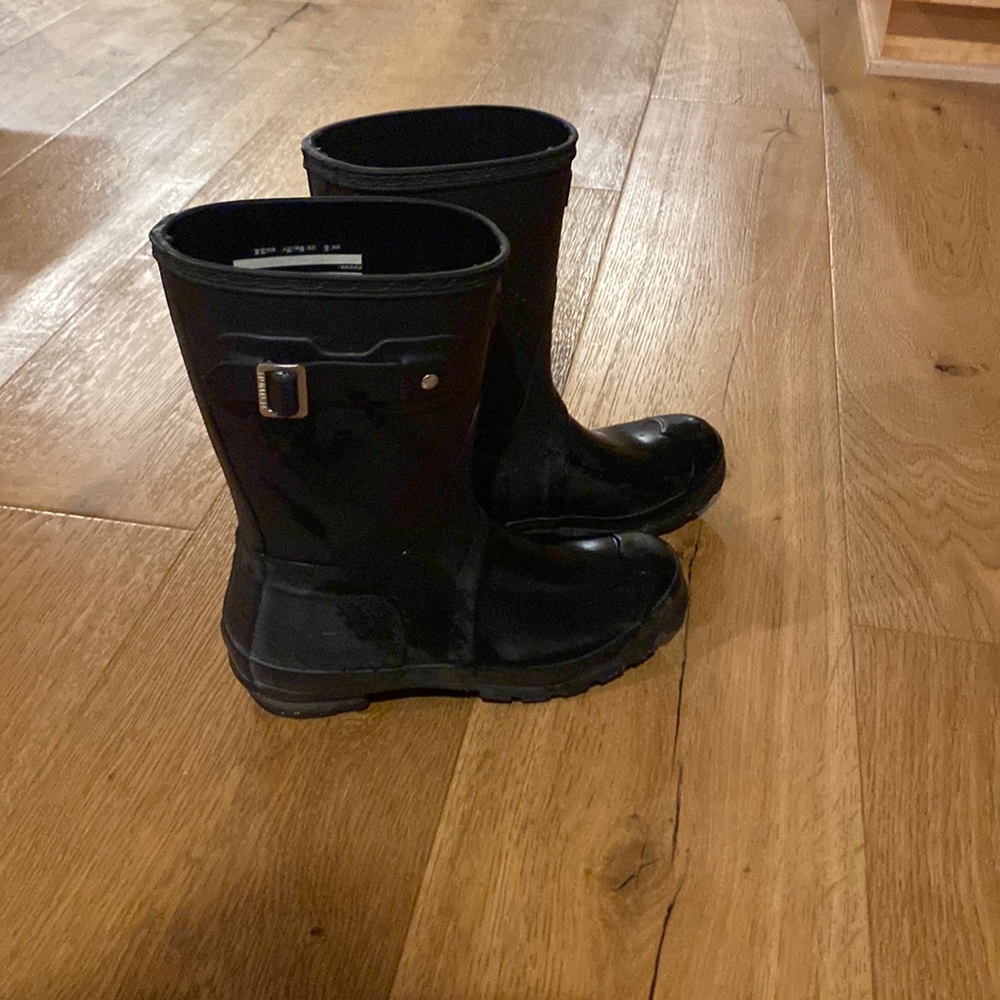 Women’s Original Short Hunter Boots Black  Size 7